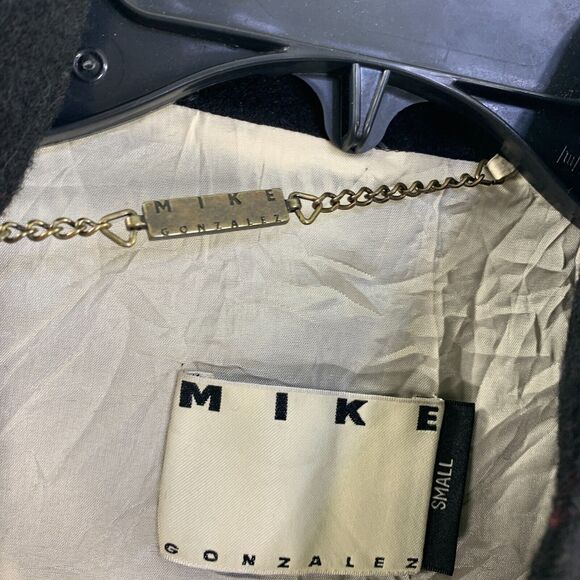 Mike Gonzalez Womens Coat Jacket Wool Blend Silk Lining Small Black - Picture 11 of 16